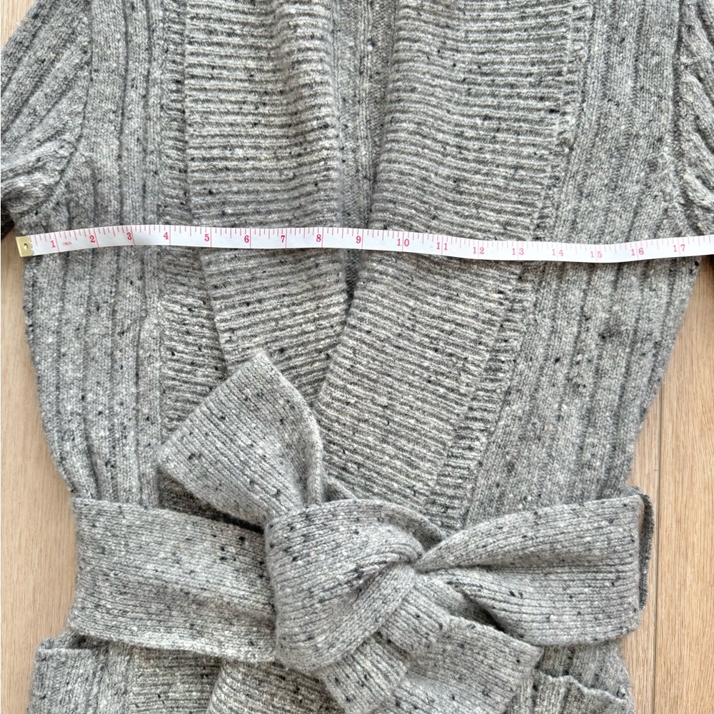 BURBERRY Women’s Wrap Sweater Tie-Waist Cardigan (Size S) - Picture 10 of 12